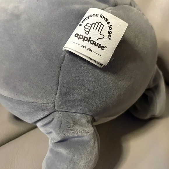 Gray Hippo Plush Toy Jazware 10 Jungle Hippo Stuffed Animal Plush New With Tag - Picture 5 of 7